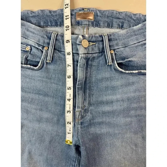 MOTHER The Looker Ankle Step Fray Jeans Exposed Secret Sister Sz 27 Made in USA - Picture 7 of 16